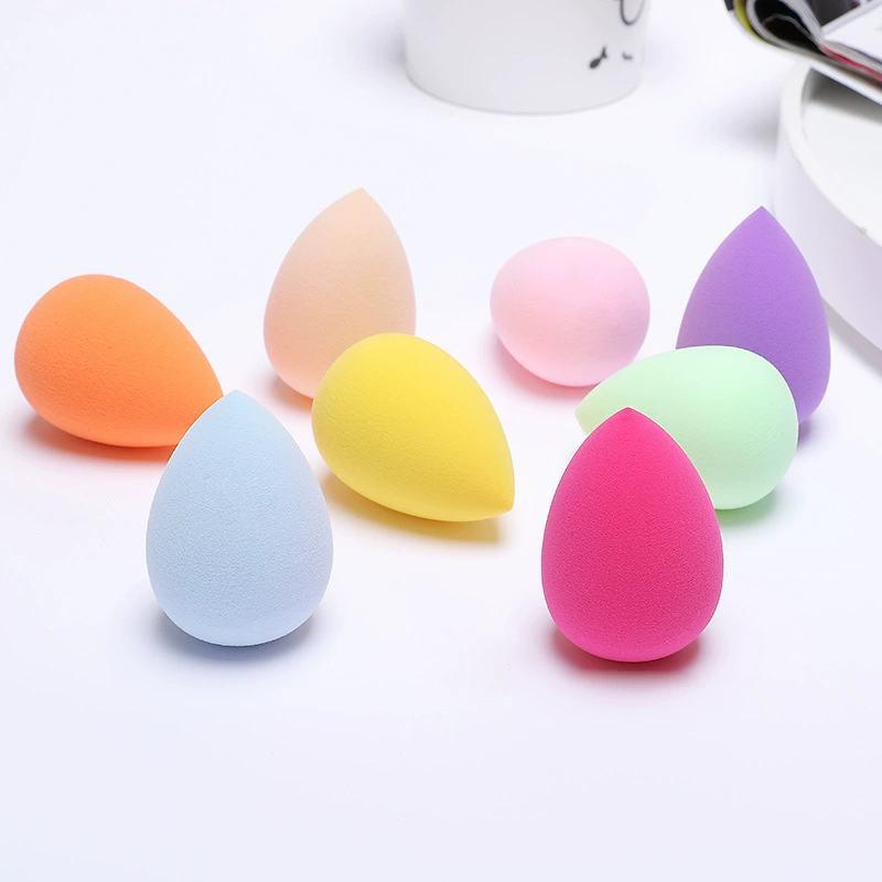 Губка для макияжа каплевидная Beauty Sponge Drop-Shaped, без латекса PU, водяная капля Puff 6×8 см, случайные цвета