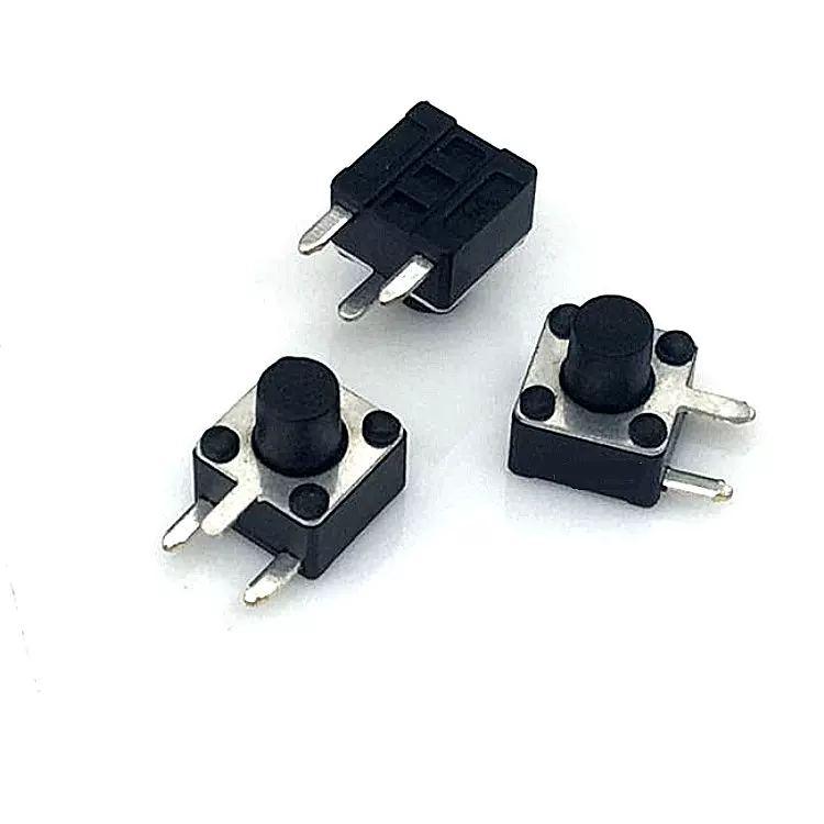 供应轻触开关4.5*4.5边三脚系列按键开关4.5*4.5侧插轻触按键