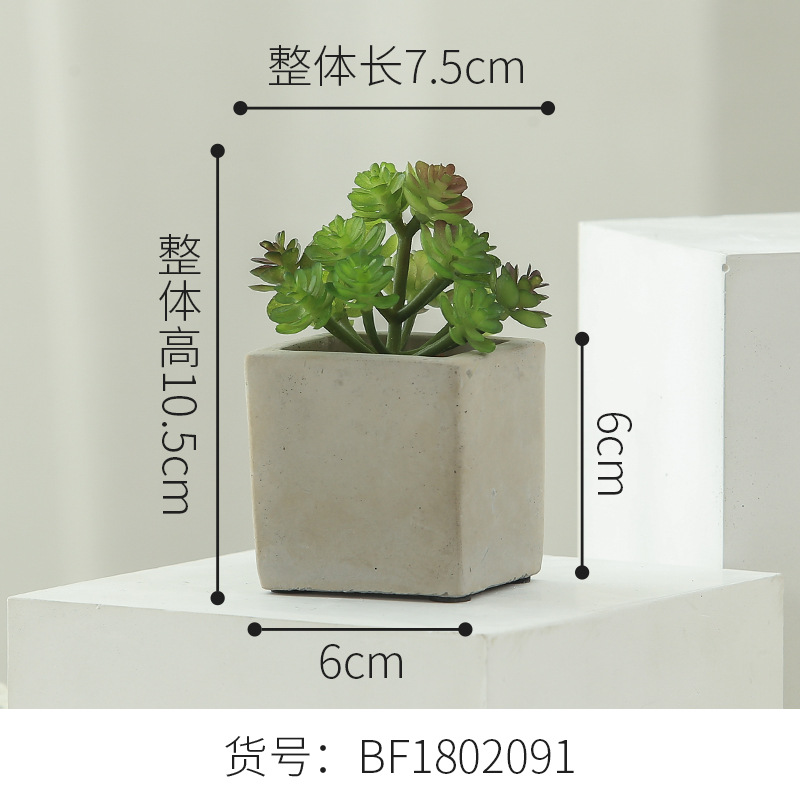 Planta suculenta artificial, maceta decorativa para hogar, bonsái verde, accesorio decorativo