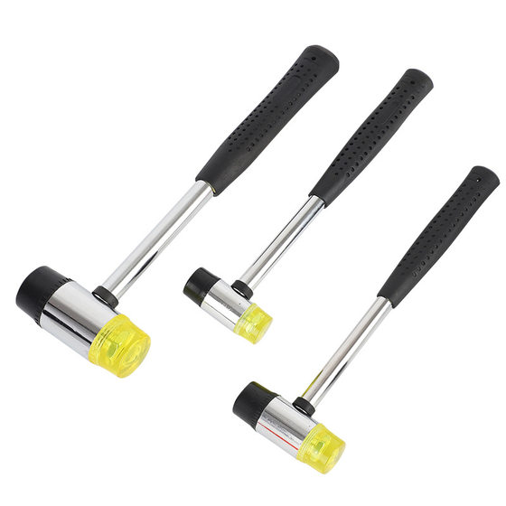 Household multi-functional detachable Hammer factory wholesale double-headed mounting Hammer Multi-specification round head rubber hammer hammer