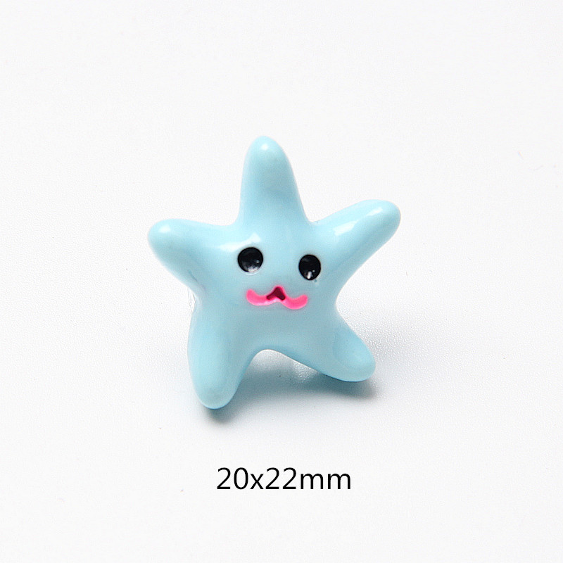 Anclaje estrella de mar resina Marina accesorios epoxi caja del teléfono la joyería DIY Delgado relleno fábrica al por mayor