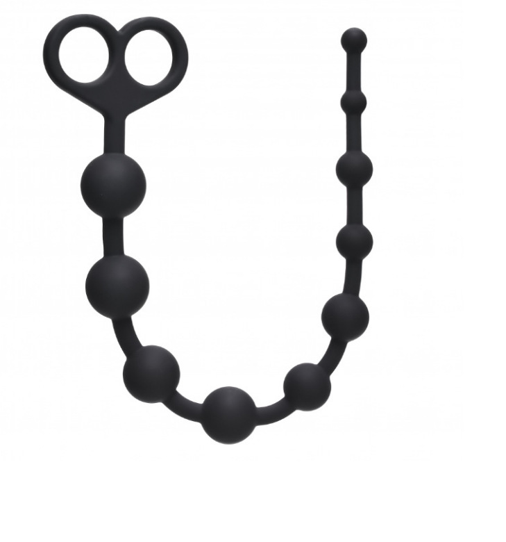 Xingwan juguetes sexuales atrio tapón anal aparato anal silicona en forma de corazón cuentas con cuentas redondas de seis cuentas