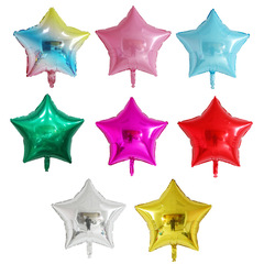 Baby's Birthday Decor Party Supplies: 18-inch Five-Pointed Star Birthday Aluminum Foil Balloons – Wedding & Social Media-Famous Balloon Trends