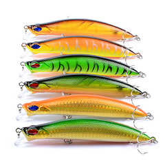 Spinning lure surface minnow lure long cast erratic eye fake lure for pike perch jigs for Mandarin fish fake lure factory