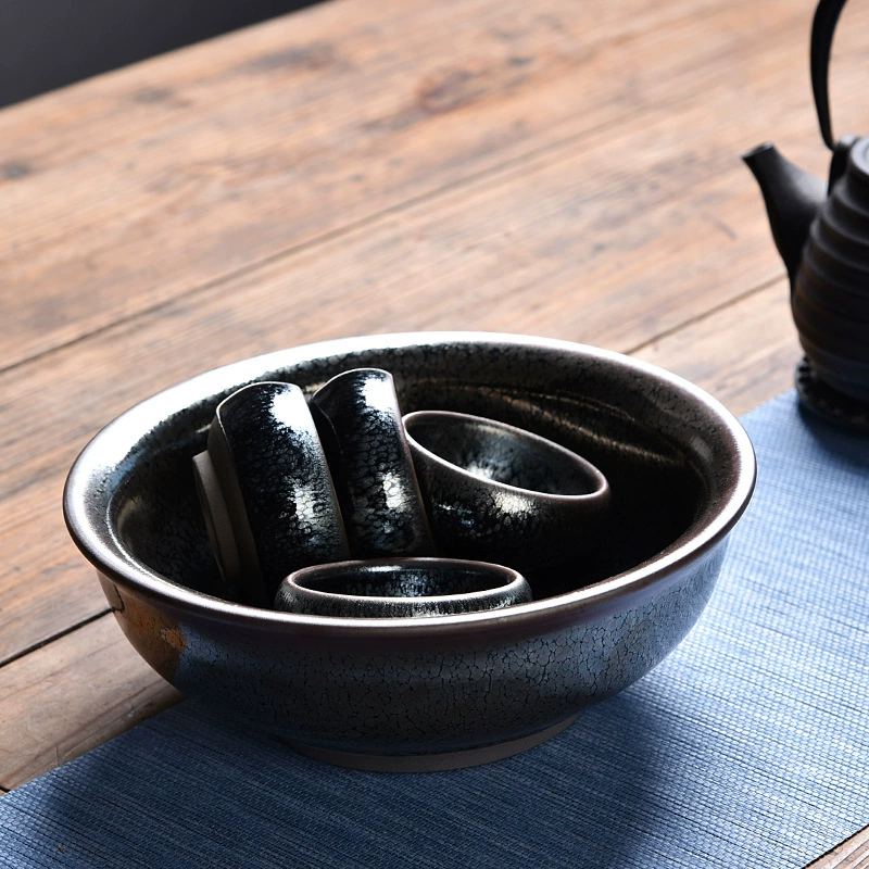 Jianzhan Oil Drop Tianmu Jianzhan Tea Cup Ceramic Master Cup Partridge Spot Rabbit Hair Kung Fu Tea Cup Ceramic Iron Tire Tea Wash