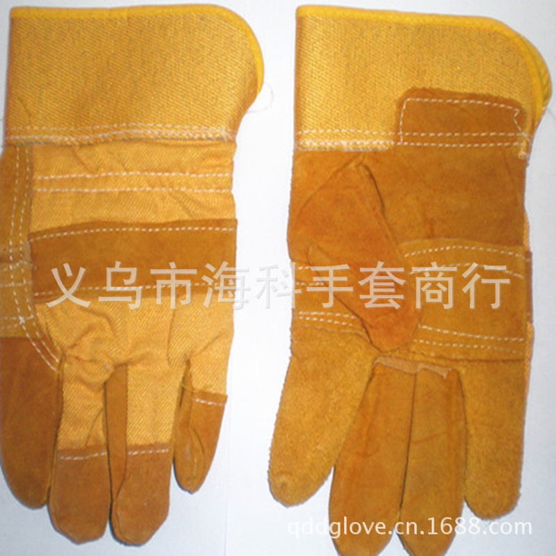 2021新款电焊手套10.5寸BC级隔热防割加厚牛皮焊工手套超强耐磨