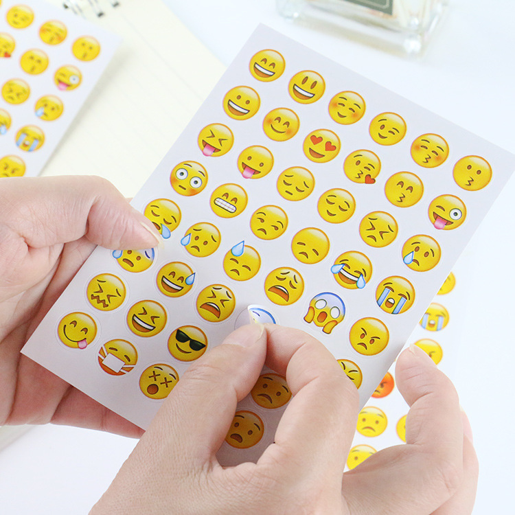 Emoji Paquete de pegatinas contiene 960 expresiones DIY Diario decoración Emoji pegatinas 20 piezas