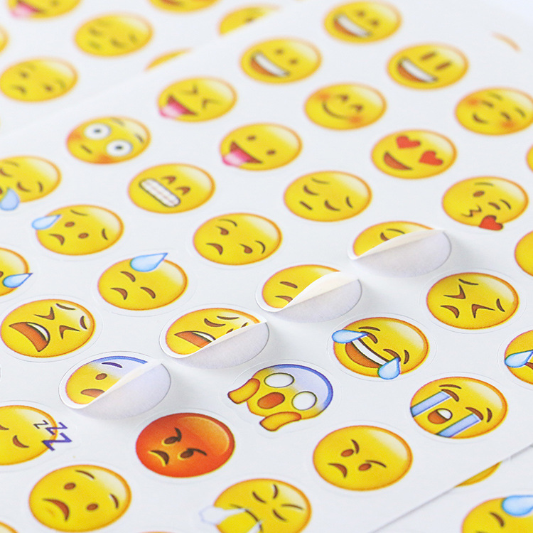Emoji Paquete de pegatinas contiene 960 expresiones DIY Diario decoración Emoji pegatinas 20 piezas