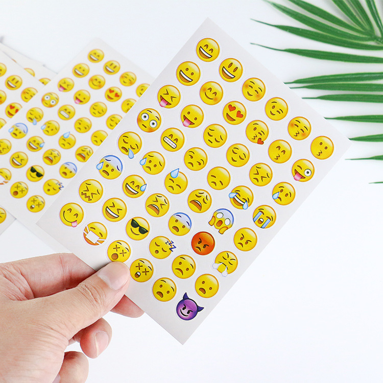Emoji Paquete de pegatinas contiene 960 expresiones DIY Diario decoración Emoji pegatinas 20 piezas