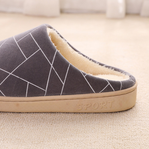 A powerful manufacturer!  Winter household cotton slippers for women thick-soled bags and heels for home indoor couples slippers for men to keep warm at home