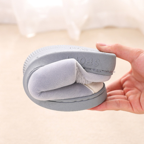 A powerful manufacturer!  Winter household cotton slippers for women thick-soled bags and heels for home indoor couples slippers for men to keep warm at home