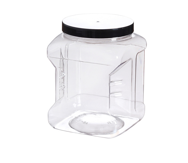 直销2.5斤装透明塑料蜂蜜瓶食品级pet糖果塑料食品罐1.7L圆型蜂