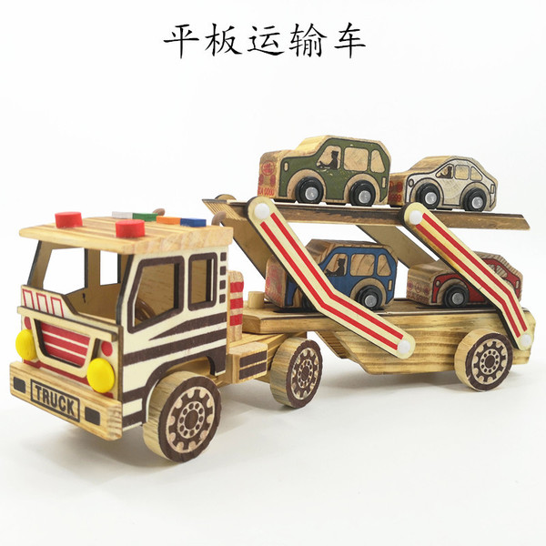 Double-layer flatbed truck