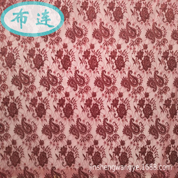 2020爆款丝绒提花针织面料涤纶网布特价经编布料【欢迎议价】