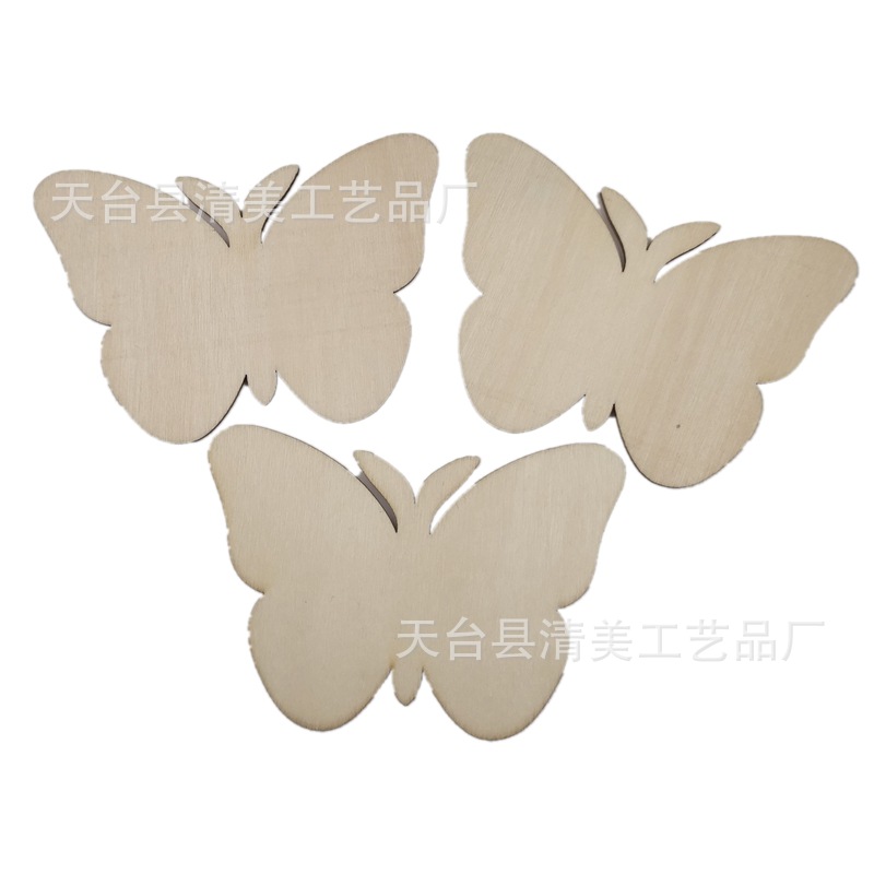 Diy madera linda mariposa pintada productos hechos a mano para niños color madera original cortina de puerta creativa decoración simple decoración