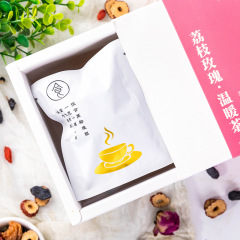 高品質荔枝玫瑰溫暖茶禮盒裝玫瑰花茶女神養生花茶茶包獨立裝工廠