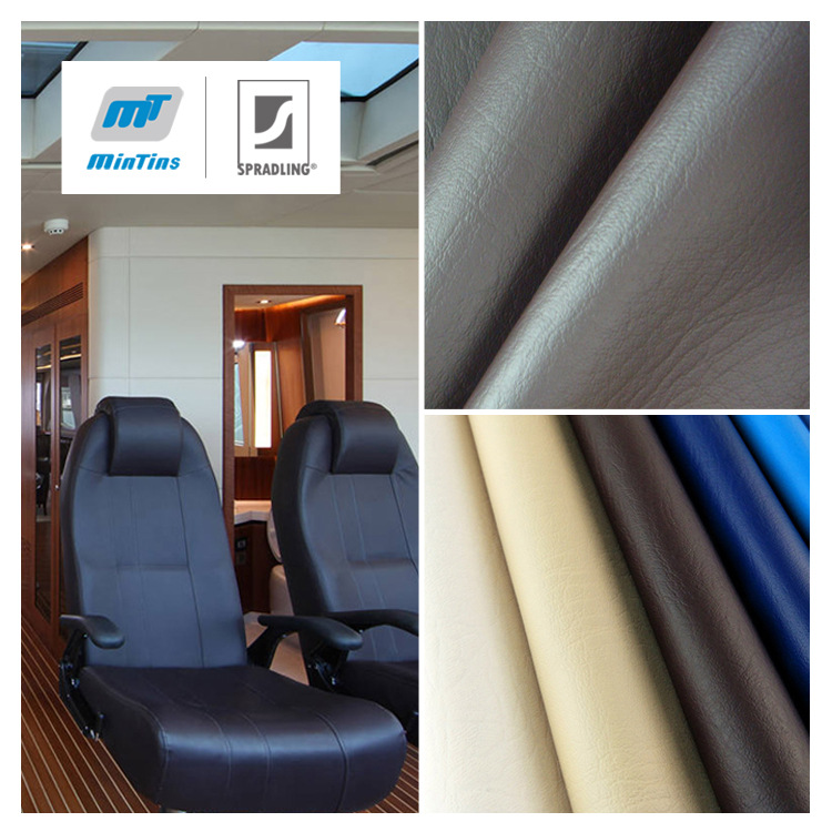 铭田MT游艇邮轮座椅革 防晒不褪色经久耐用 现货PVC游艇装饰皮革