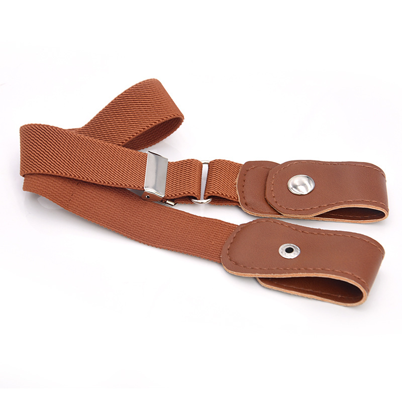 Suministro transfronterizo cinturón para niños y niñas banda elástica monocromo pantalones cinturón longitud ajustable en stock