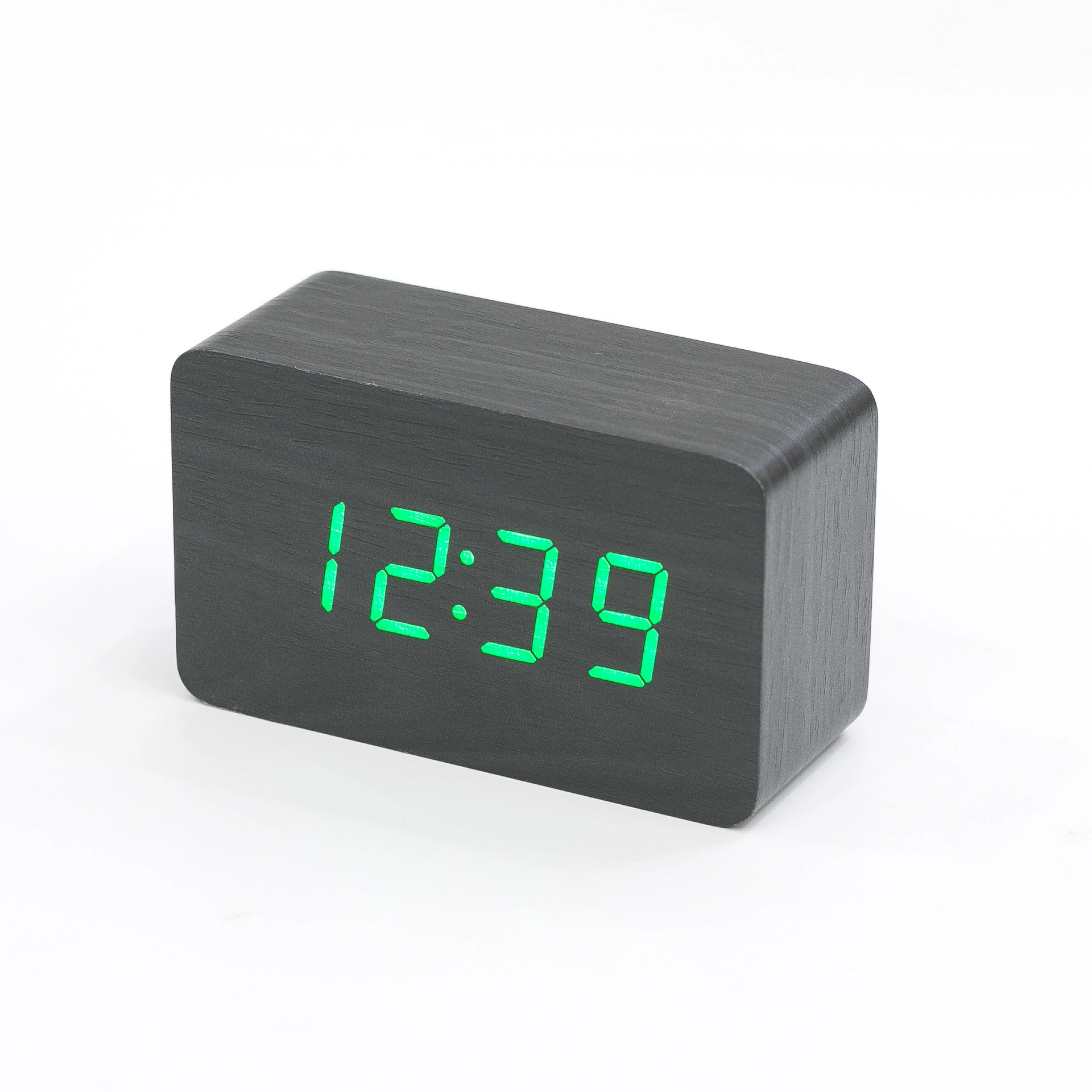 Creative electronic wooden thermometer, cute watch, Birthday gift