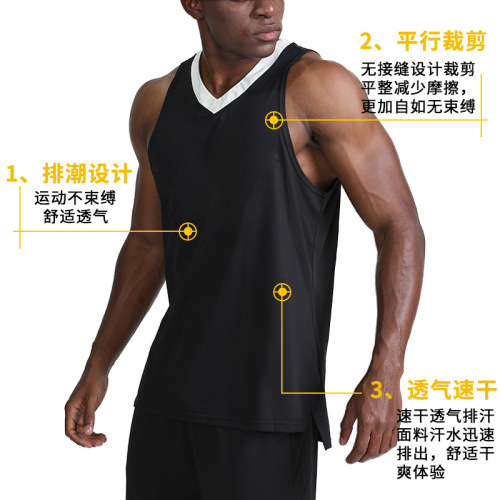 Men's Summer Sports Tank Top, Fitness Loose Quick-Dry Import Basketball Tank Top, American Style Training Wear