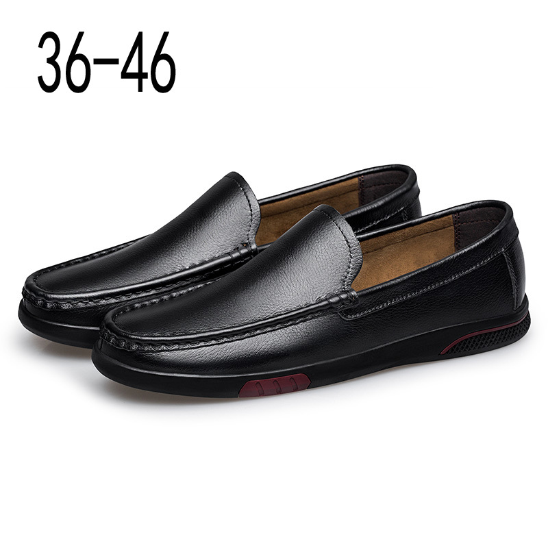 Herren Lederschuhe Für Freizeit Bequeme Halbschuhe Für Männer_voghion.com