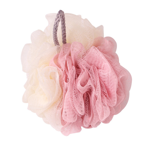 Large two-color bath ball, colorful adult bath ball, foaming net, bath ball, bath ball, bath flower