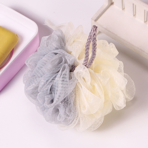Large two-color bath ball, colorful adult bath ball, foaming net, bath ball, bath ball, bath flower