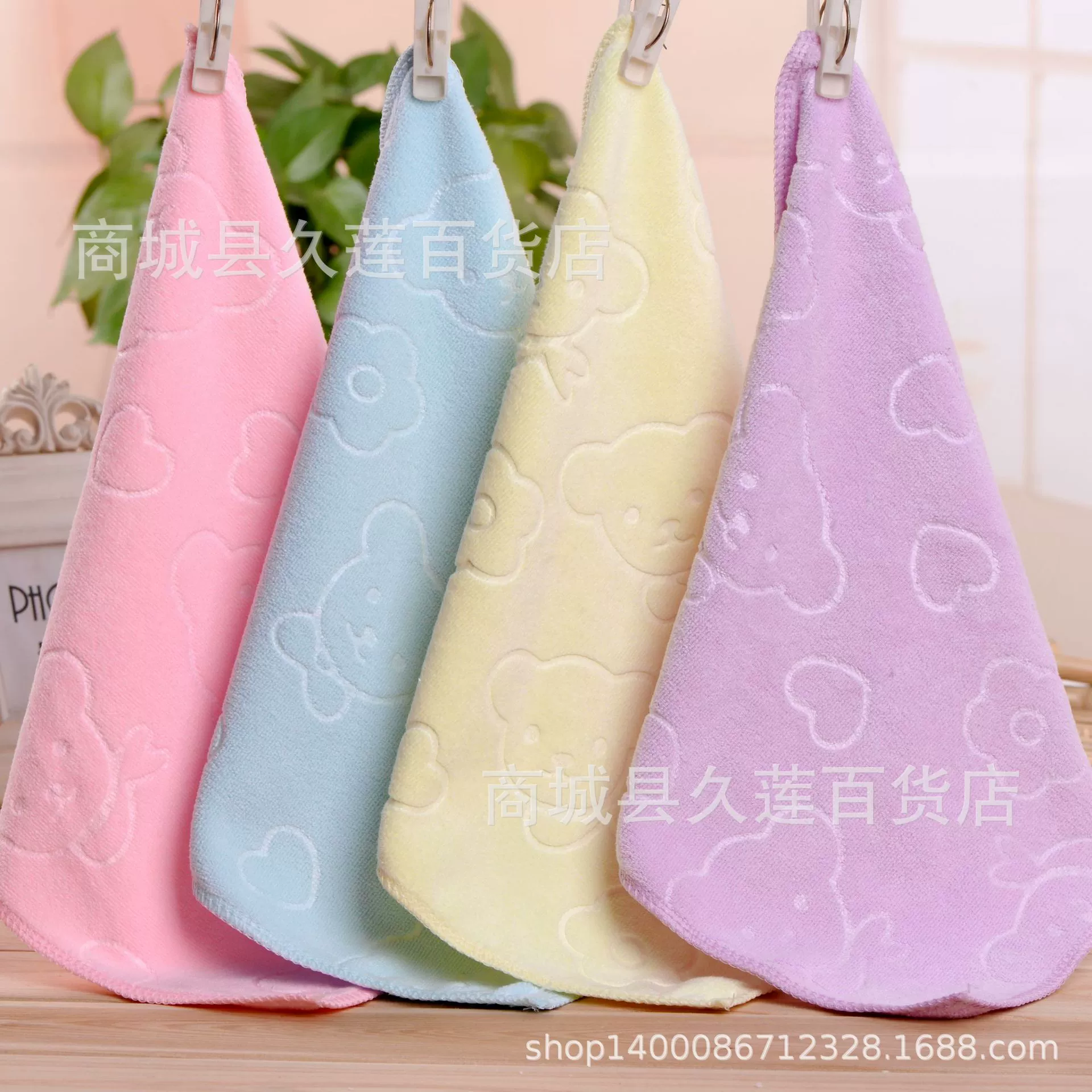 Оптовая Продажа с фабрики из микрофибры с тиснением 25*25 краев мультфильм красочное полотенце бегущие реки и озера АЗС подарки