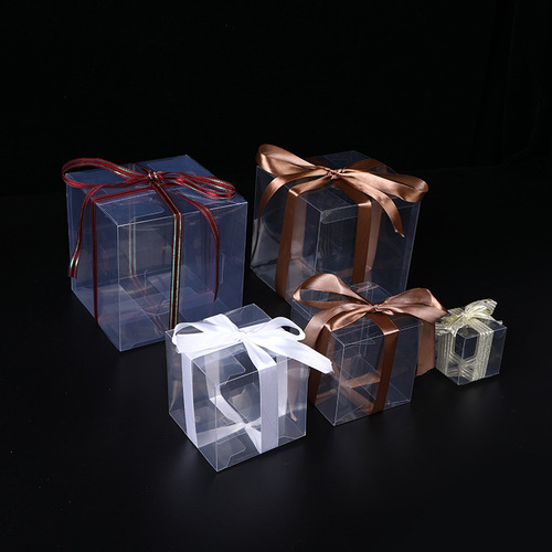 General packaging PET PP PVC transparent plastic packaging box for long-term supply, 4-15cm square wholesale