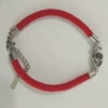 Platinum red rope bracelet stainless steel
