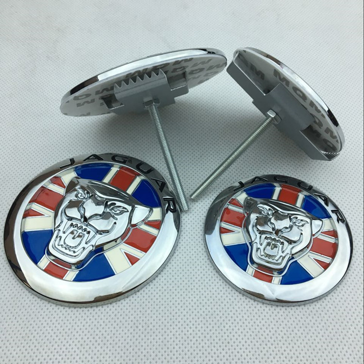 适用捷豹中网车标 改装XF XE XJL F-PACE F-TYPE国旗款改装中网标