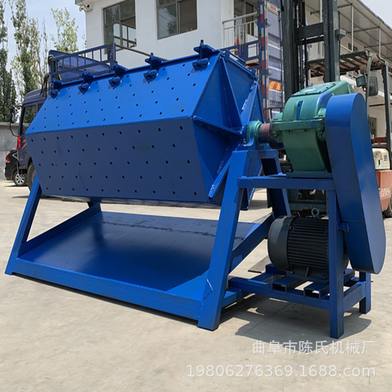 钻孔六角滚筒抛光机零件干抛无酸滚筒抛光机去氧化层设备去毛刺机