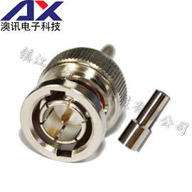 供应BNC-C-J1.575欧姆接RG179RG316等电缆BNC连接器全铜公头插头