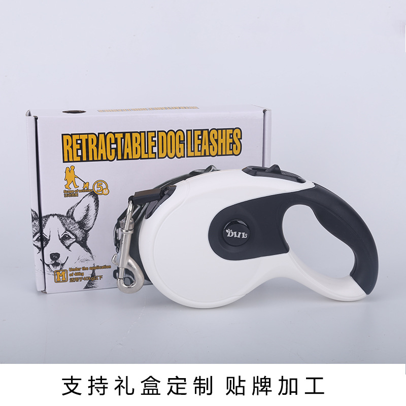Suministros para mascotas perro tractor perro cuerda de tracción retráctil automática perro grande a prueba de explosiones cuerda para caminar 5M