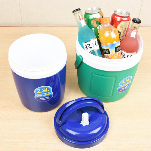 2L 4.5L 6L Plastic Sealed Ice Bucket Insulated Cooler Box Cool Portable Car Refrigerated Box with Lid Preservation Box Insulation Bucket