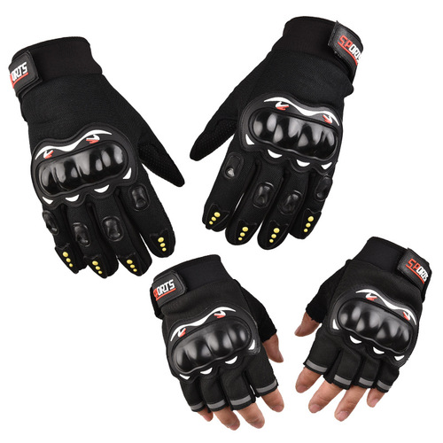 Protective shell for joints, motorcycle gloves, outdoor sports, cycling, ventilated, anti-slip, long finger touch screen, full finger hand