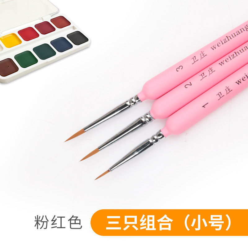 Lobo pelo ultrafino dibujo línea gouache color dibujo pluma 00000 gancho línea pluma solo estudiante de arte de uñas