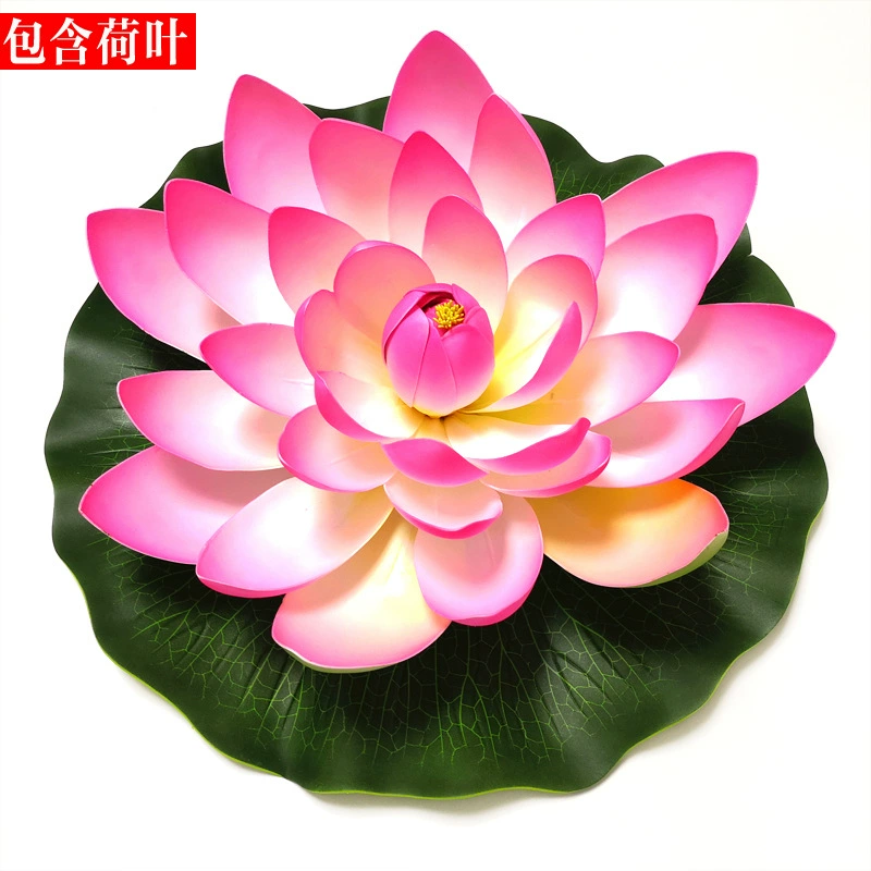 Artificial lotuses, water lilies, pond decor
