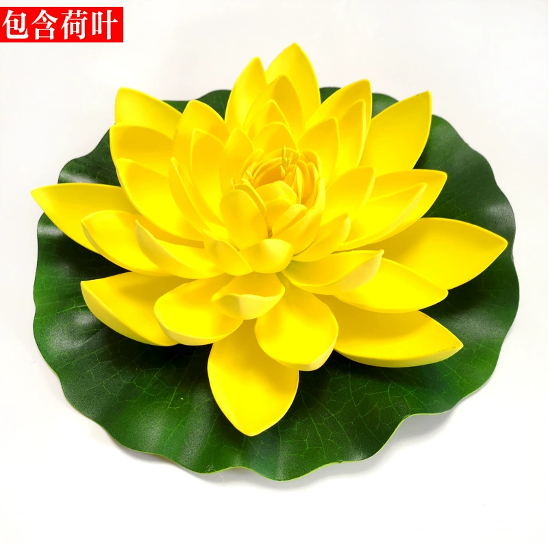 Artificial lotuses, water lilies, pond decor