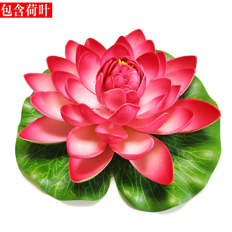 Artificial lotuses, water lilies, pond decor