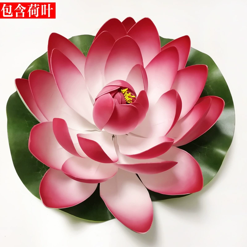 Artificial lotuses, water lilies, pond decor