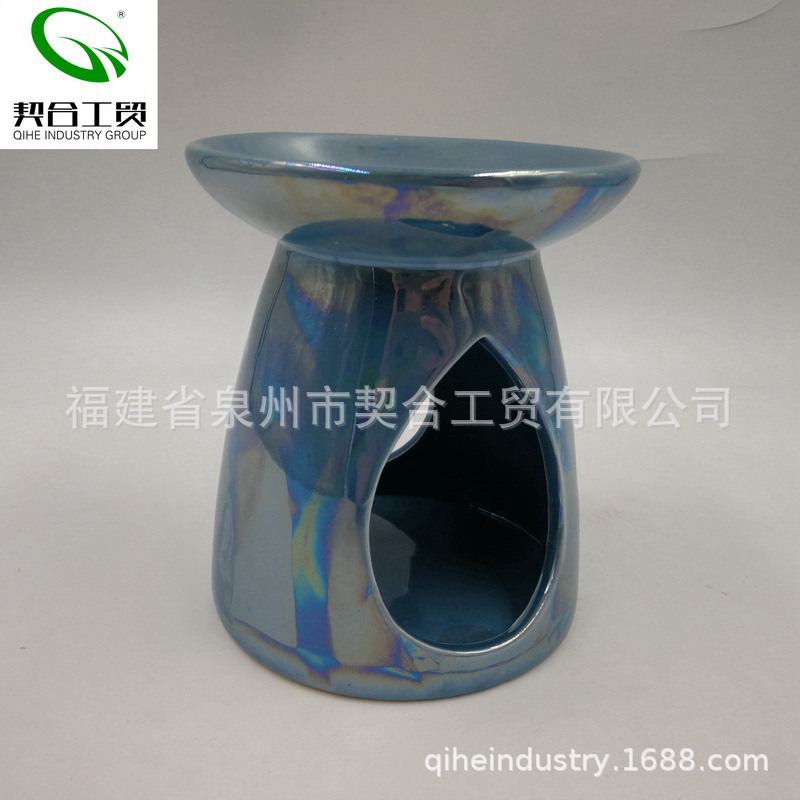 Aceite esencial transfronterizo, evaporador, lámpara de aceite esencial de hotel, vela de dormitorio, quemador de incienso de cerámica de cera T para el hogar, quemador de incienso, quemador de aromaterapia