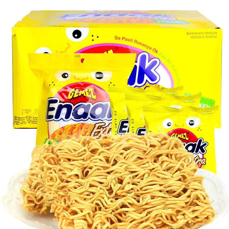 Новое свидание Индонезия интернет-знаменитости курица сухая хрустящая лапша 30 г * 24 пакетика GemezEnaak Кондитерская лапша