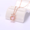 Jewelry, agile necklace, advanced pendant, chain for key bag , Korean style, silver 925 sample, high-quality style