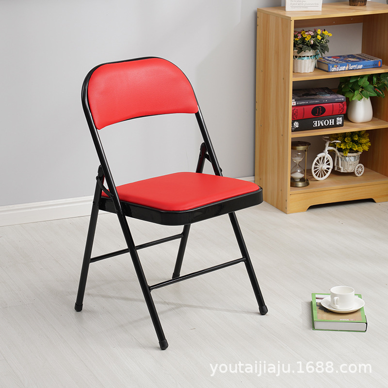 Silla plegable hogar taburete portátil de alquiler Oficina Conferencia ordenador comedor silla simple moderno dormitorio respaldo silla