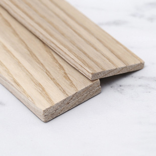 Factory direct natural ash wood flat line solid wood decorative lines white wax TV shape photo frame lines