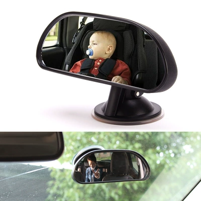 Large field of view rear view auxiliary mirror basket mirror car baby baby