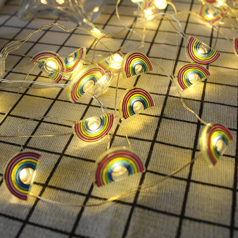 Ins Red de alambre de cobre rojo Cadena de luz LED habitación de niña luz decorativa Flamingo dormitorio decorativo Cadena de luz colgante luz pequeña luz de color