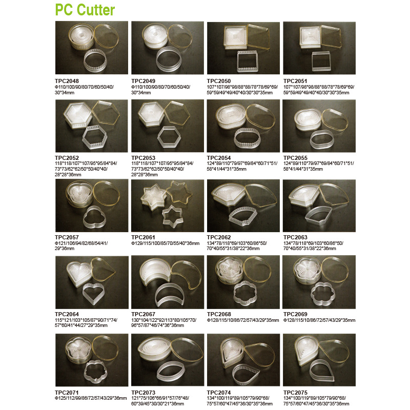 Venta caliente transfronteriza lote mixto material de pc de nailon molde de corte vegetal fruta molde de corte de nailon juego de molde de pastel para hornear