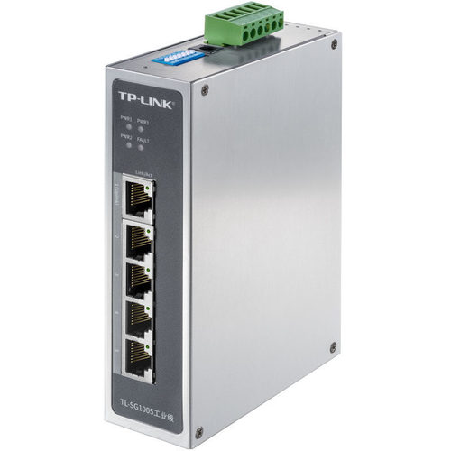 TP-LINK 5/8/16/24-port Gigabit/Switched Industrial Ethernet Switch with VLAN Isolation, Railed Wall Mount Installation